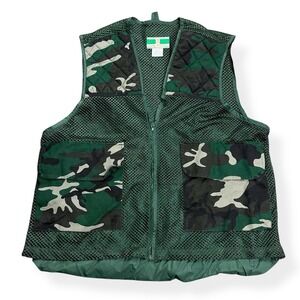 VTG Game Winner Mesh‎ Hunting Vest Men's L/XL Camo Pockets Game Pouch Shooting